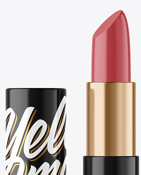 Glossy Lipstick Tube Mockup PSD #1