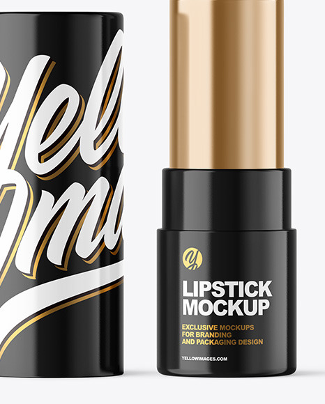 Glossy Lipstick Tube Mockup PSD #7