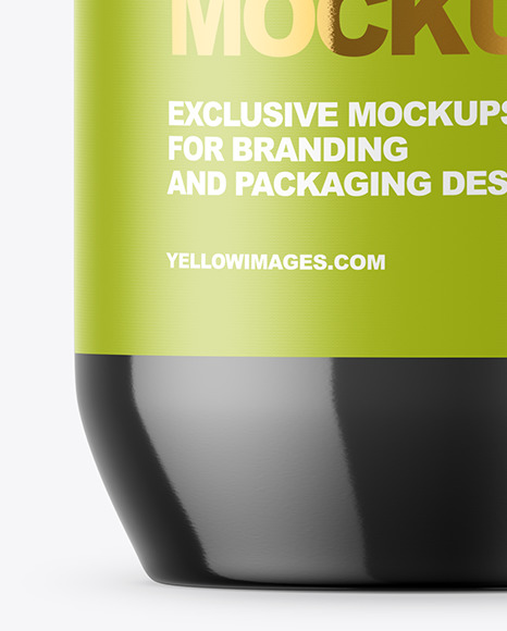 Glossy Liquid Soap Bottle With Pump Mockup PSD #7