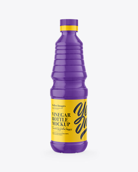 Glossy Vinegar Bottle Mockup