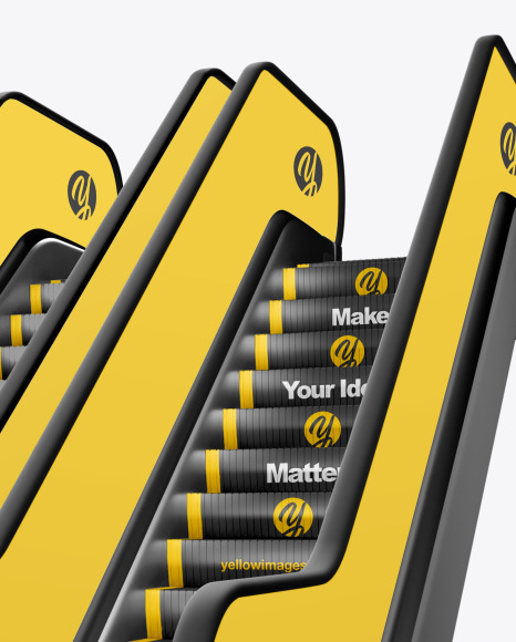 Double Escalator Mockup PSD #2
