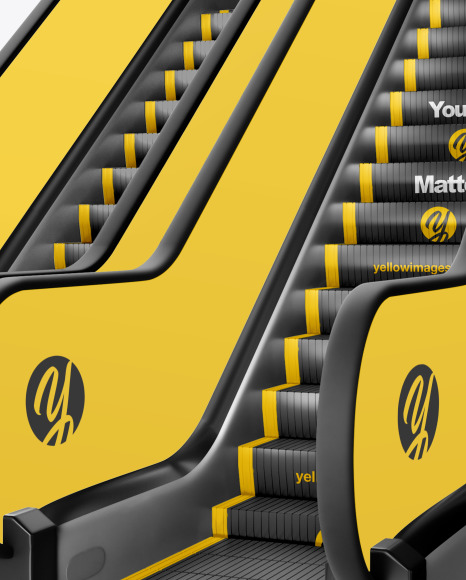 Double Escalator Mockup PSD #1