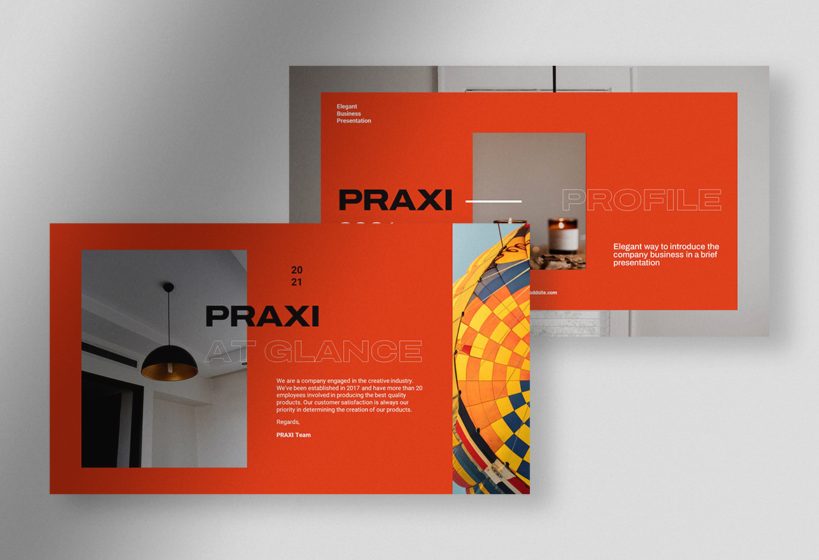 Praxi - Elegant Company Business PPT