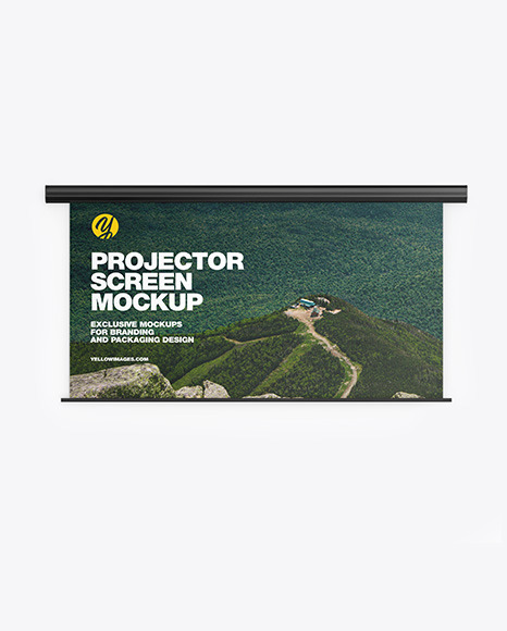 Projector Screen Mockup PSD #2