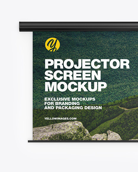 Projector Screen Mockup PSD #3