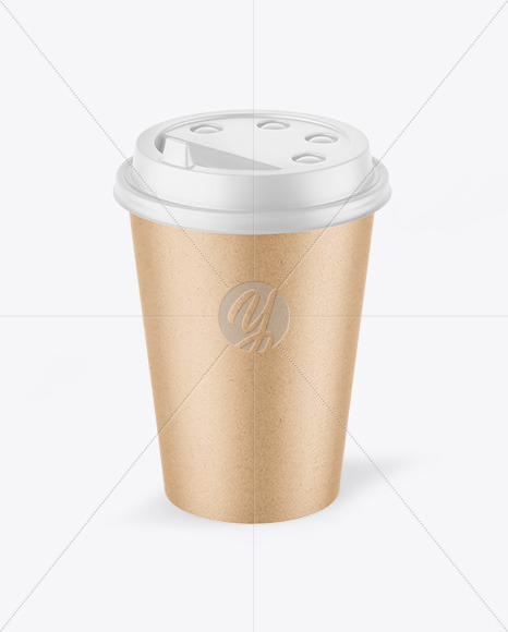 Kraft Coffee Cup Mockup PSD #1