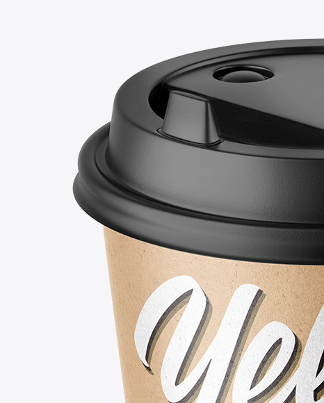 Kraft Coffee Cup Mockup PSD #4