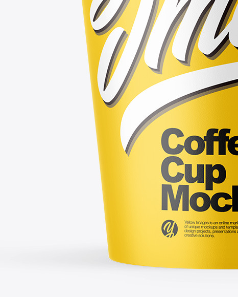 Matte Paper Coffee Cup w  Splash Mockup PSD #1