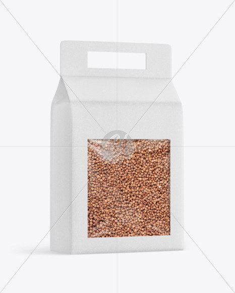 Kraft Box with Buckwheat Mockup PSD #3