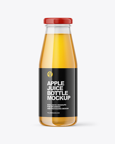 Apple Juice Bottle Mockup PSD #2