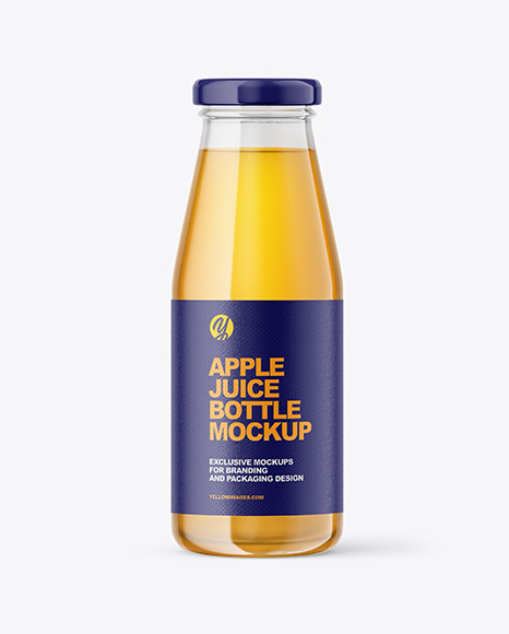 Apple Juice Bottle Mockup