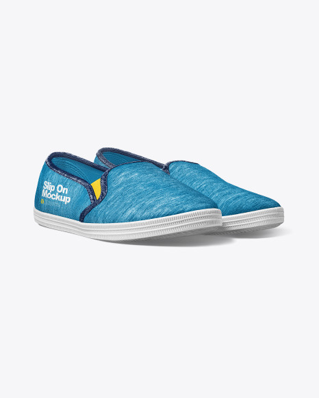 Slip Ons Mockup – Half Side View PSD #2