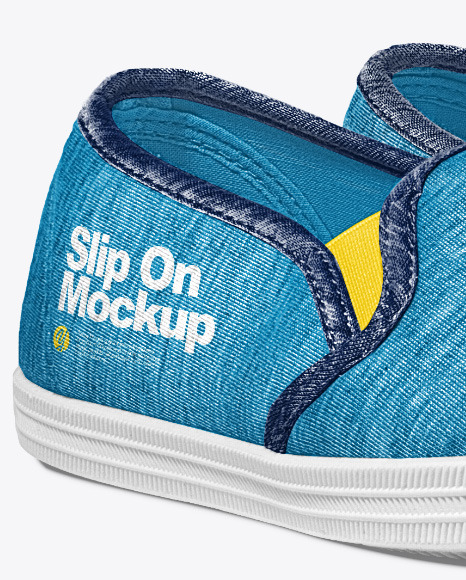 Slip Ons Mockup – Half Side View PSD #3