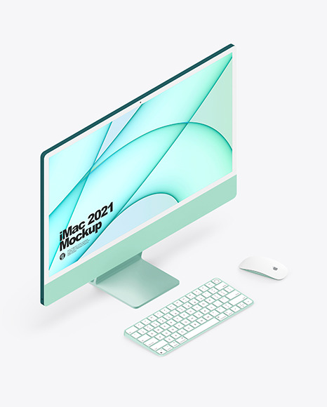 iMac 24” Mockup PSD #1