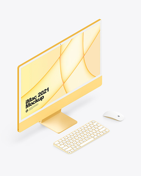 iMac 24” Mockup PSD #6