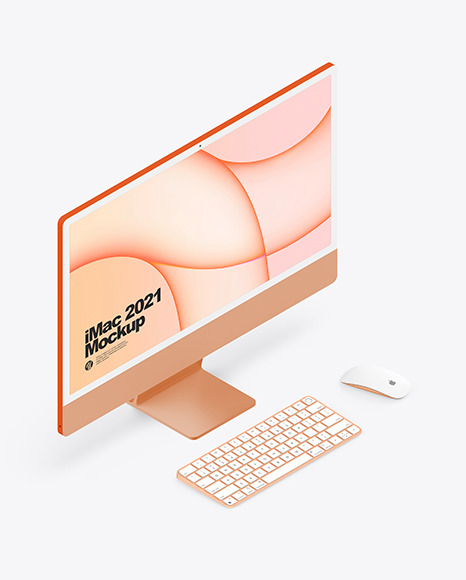 iMac 24” Mockup PSD #7