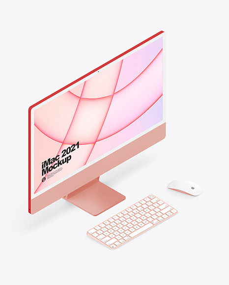 iMac 24” Mockup PSD #5