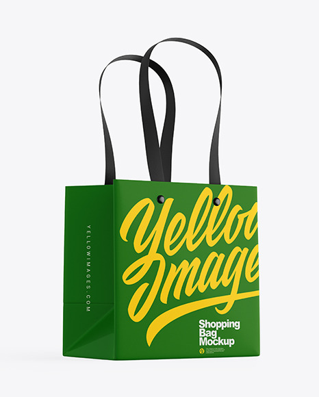Glossy Shopping Bag Mockup