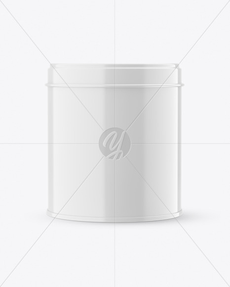 Glossy Tin Can Mockup PSD #3