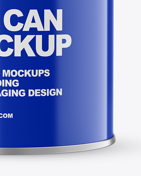 Glossy Tin Can Mockup PSD #1