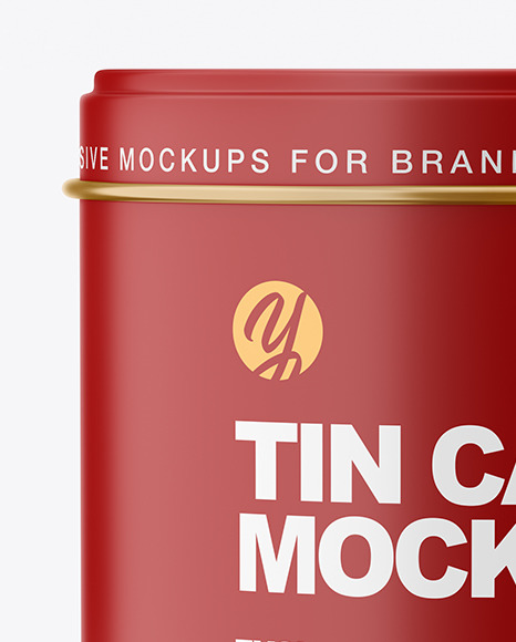 Matte Tin Can Mockup PSD #2