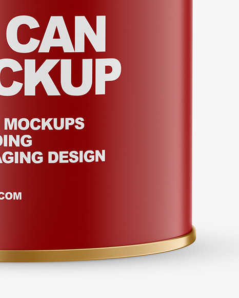 Matte Tin Can Mockup PSD #1