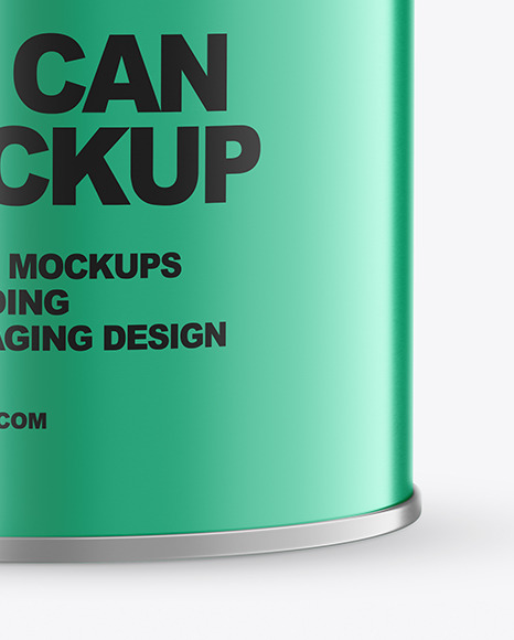 Metallic Tin Can Mockup PSD #1