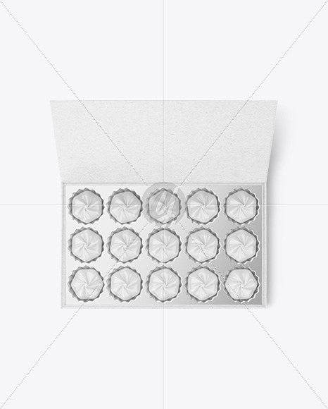 Kraft Paper Box of Chocolate Sweets Mockup PSD #3