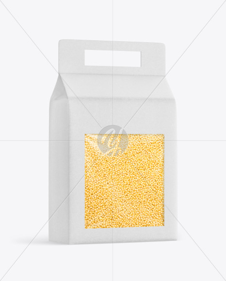 Kraft Box with Millet Mockup PSD #3