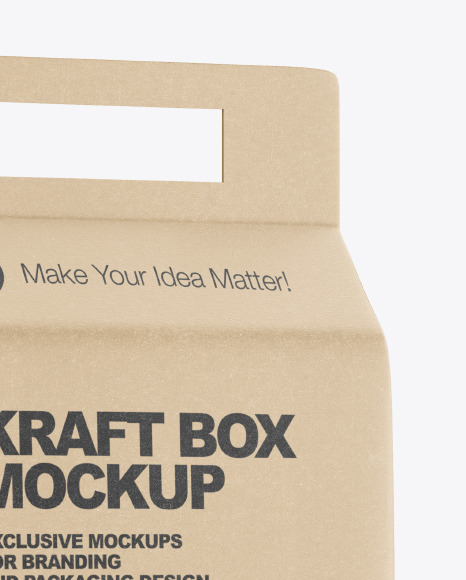 Kraft Box with Millet Mockup PSD #1