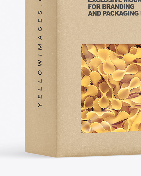 Kraft Box with Farfalline Pasta Mockup PSD #6