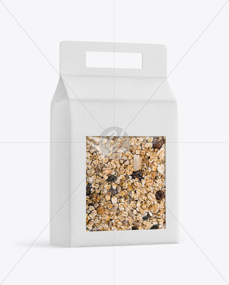 Kraft Box with Muesli Mockup PSD #3