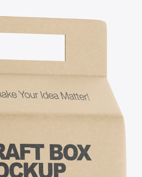 Kraft Box with Muesli Mockup PSD #1