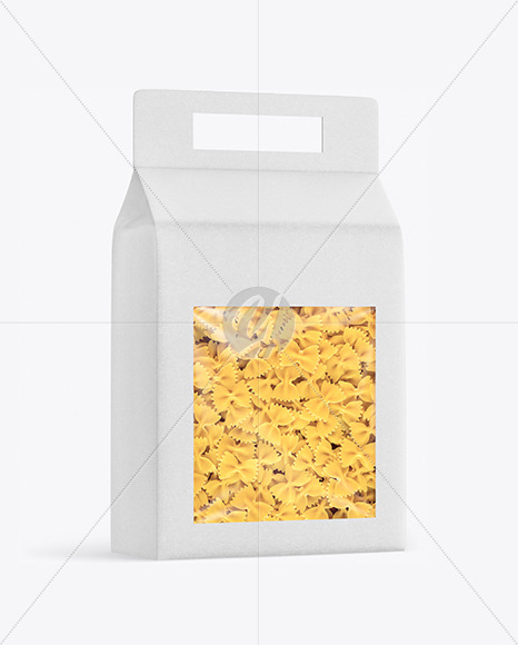 Kraft Box with Farfalle Pasta Mockup PSD #3