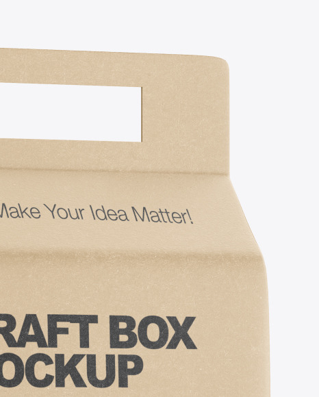 Kraft Box with Almond Nuts Mockup PSD #1