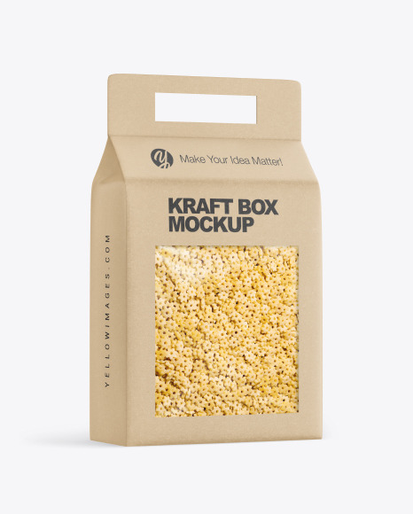 Kraft Box with Stelline Pasta Mockup PSD #2