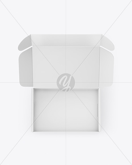 Opened Paper Box Mockup PSD #1