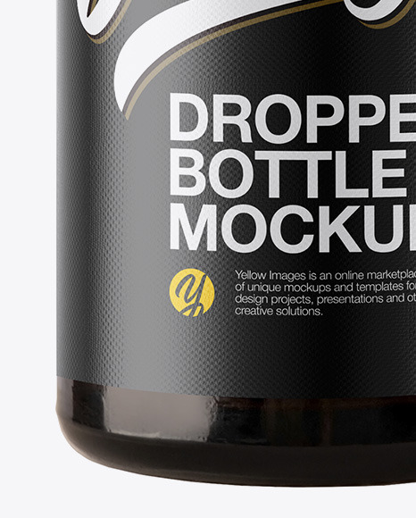 30ml Amber Glass Dropper Bottle PSD #1