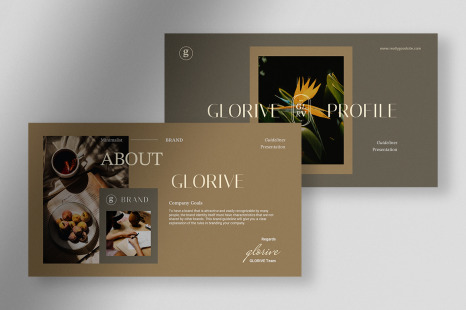 Glorive - Natural Sensation Minimalist Brand Guidelines Presentation