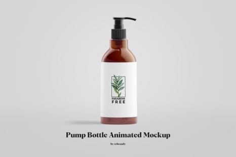 Pump Bottle Animated Mockup