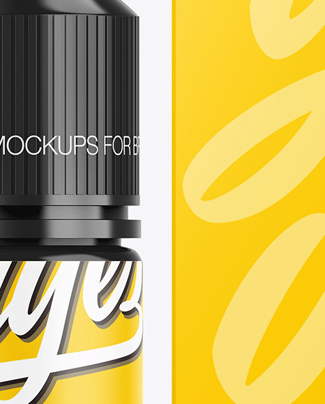 Glossy Dropper Bottle w  Box Mockup PSD #6