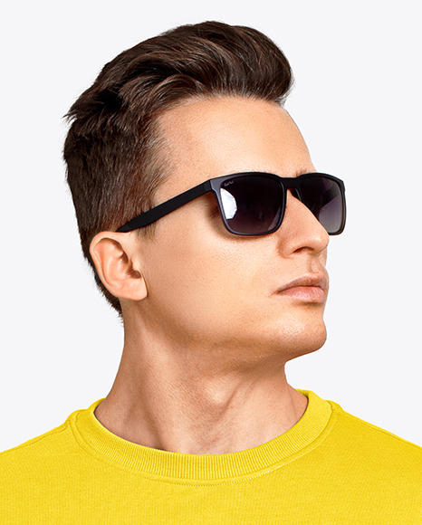 Man in a T Shirt Mockup PSD #1