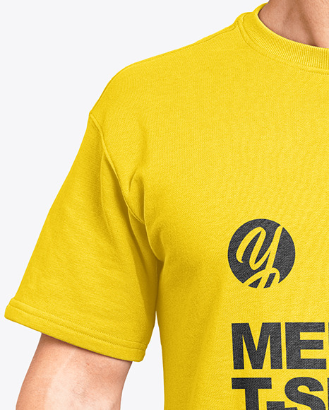 Man in a T Shirt Mockup PSD #6