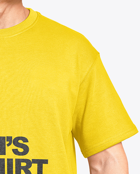 Man in a T Shirt Mockup PSD #7
