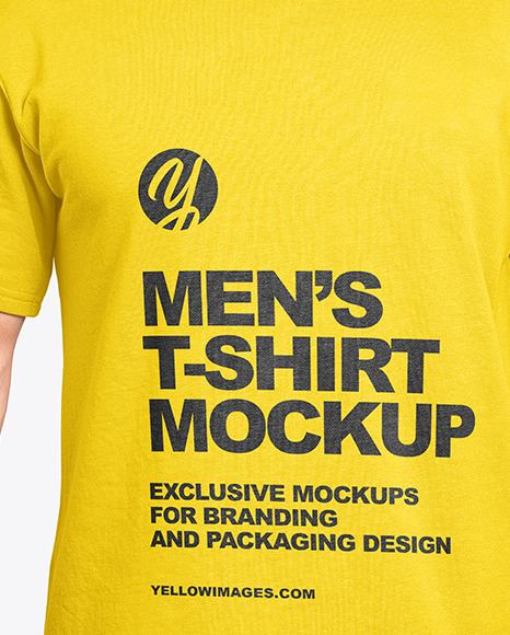 Man in a T Shirt Mockup PSD #5
