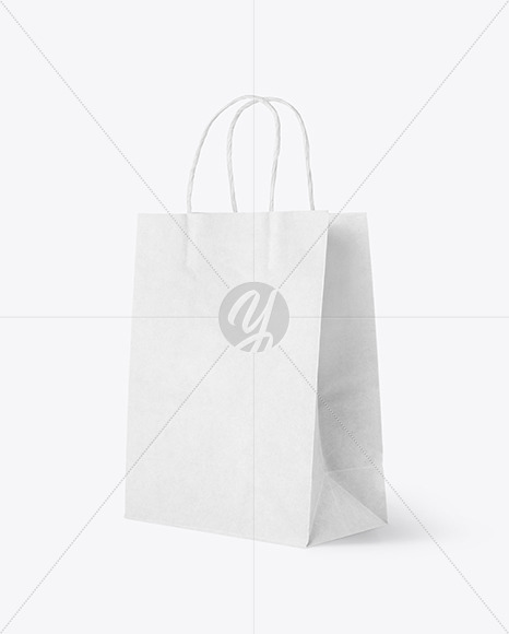 Kraft Paper Bag Mockup PSD #1