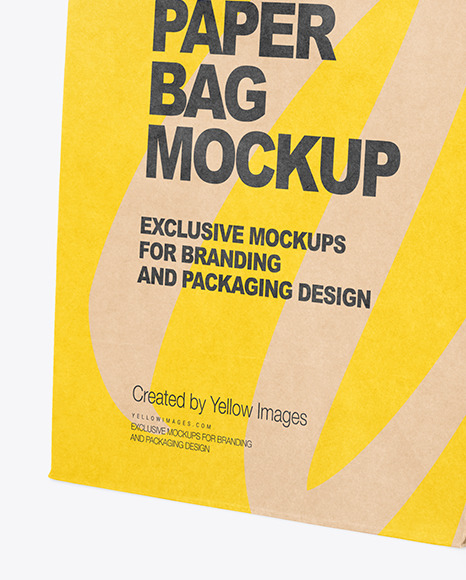 Kraft Paper Bag Mockup PSD #3