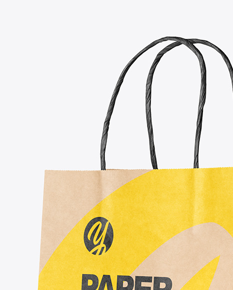 Kraft Paper Bag Mockup PSD #4