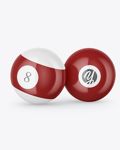 Billiard Balls Mockup PSD #2