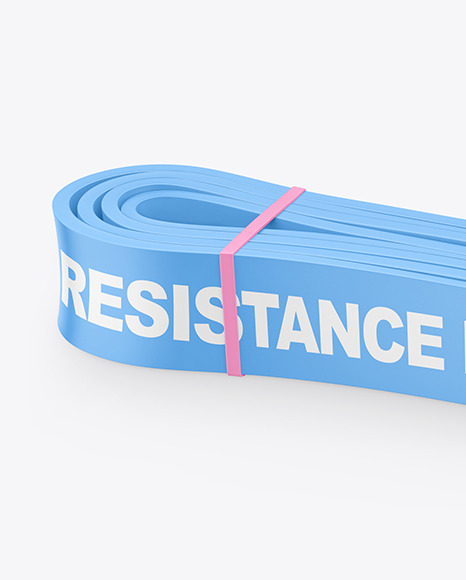Matte Resistance Band Mockup PSD #1